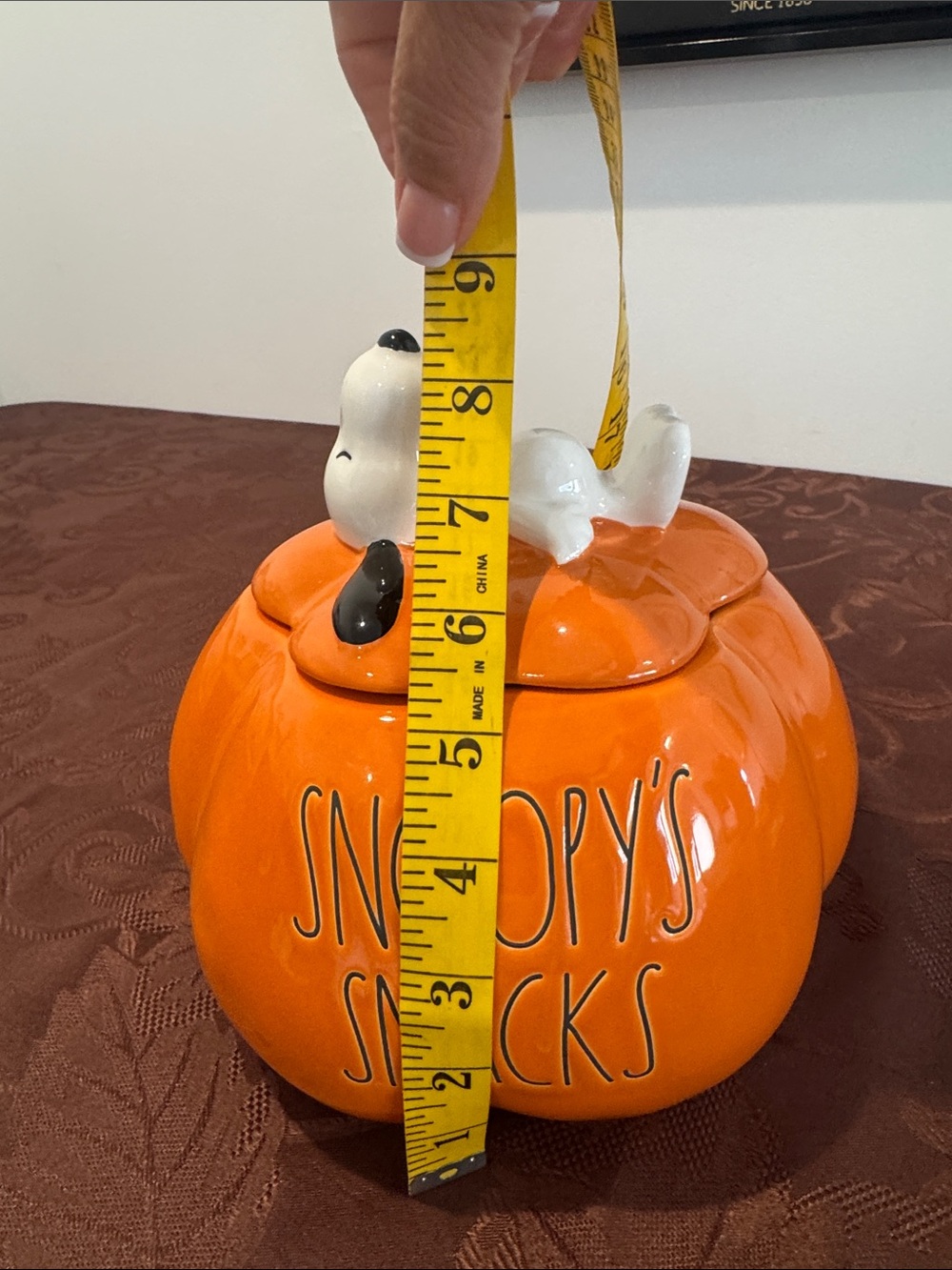 🎃NWOT Peanuts X Rae Dunn Pumpkin Snack Canister - Picture 8 of 11